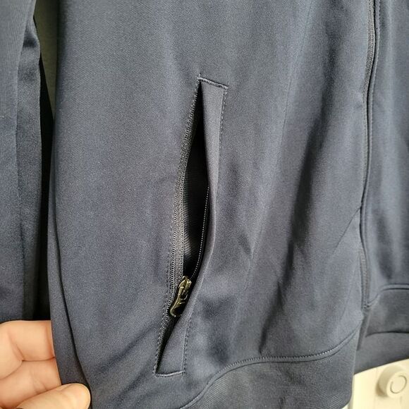 NIKE Dri-FIT Academy 21 Knit Track Jacket Navy Blue White Stripe Soccer XL - Picture 3 of 9